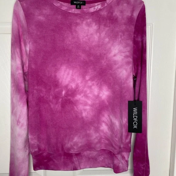 NET Wildfox Tie Dye Lounge Sweater Sz XS - Picture 5 of 8